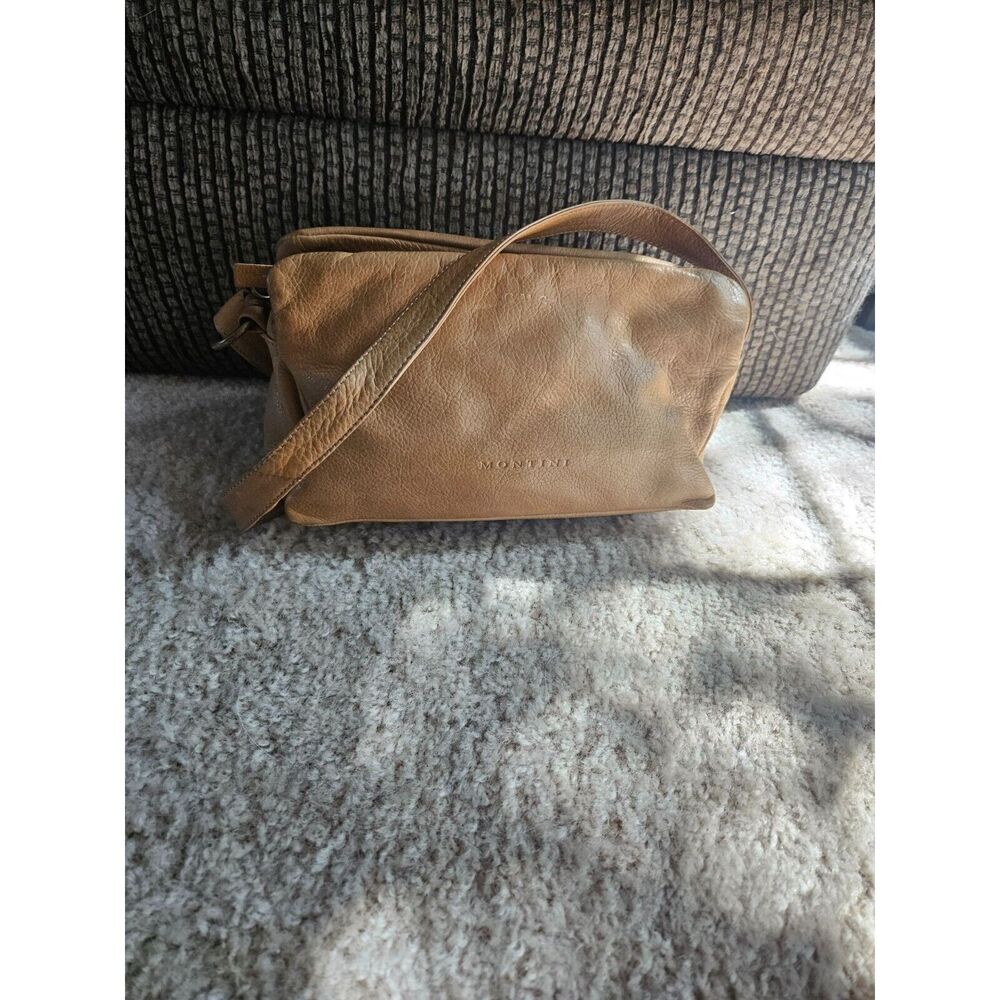 Montini Brown italian Leather bag